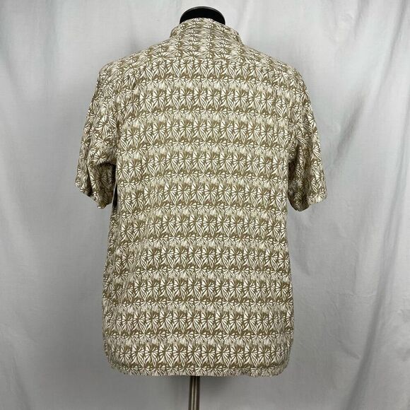 Island Republic 100% Silk Beachy Short Sleeve Button Down Shirt - Men’s XL - Picture 4 of 7